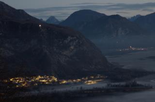 Luci nella notte_Damiano Cristofoli- panoramica di Forgaria 